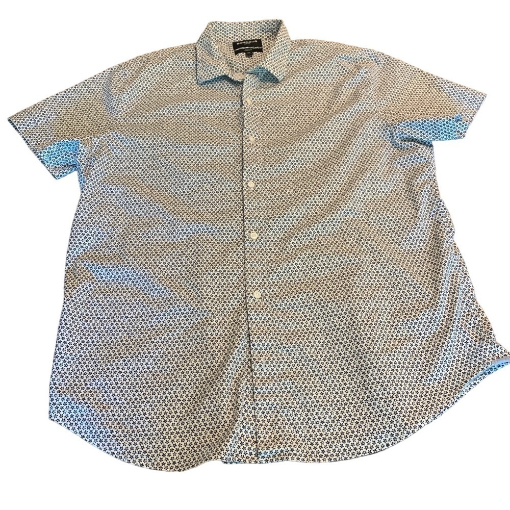 Bonobos Stretch Men’s Athletic Fit Short Sleeve Button Up Shirt Flower XL Long